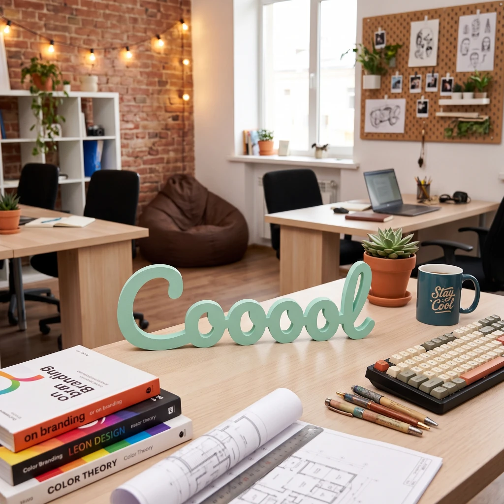 Coooool - Mot 3D à poser — Mot décoratif à poser (3)