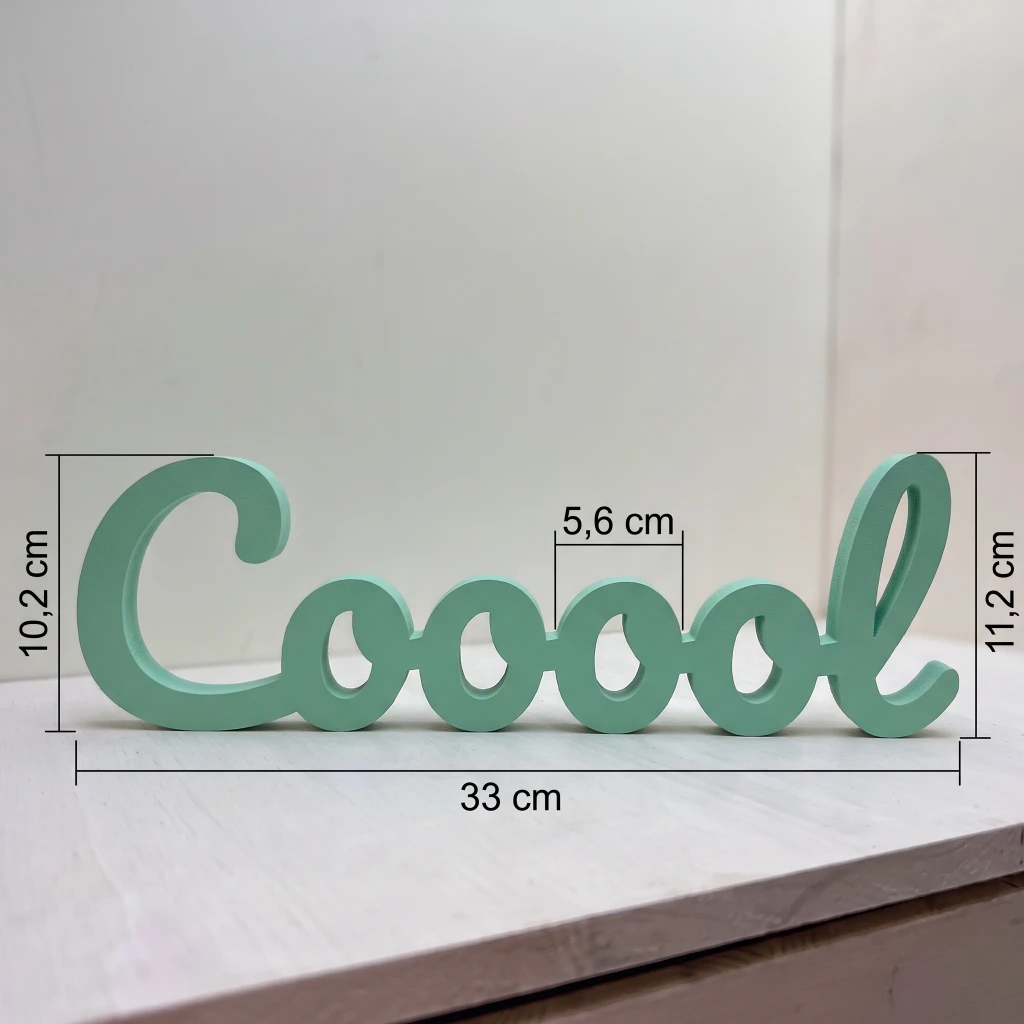Coooool - Mot 3D à poser — Mot décoratif à poser (2)