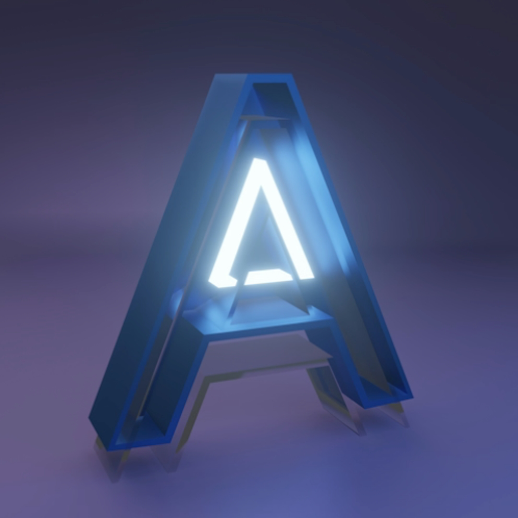 Initiale graphique contrastée A